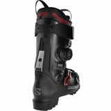 SPROALPHACBOA120-Black and red Salomon ski boot on a white background