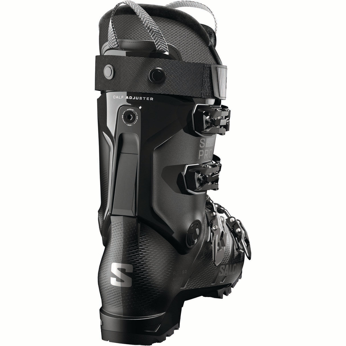 SPRODELTA90-Salomon ski boot on a white background