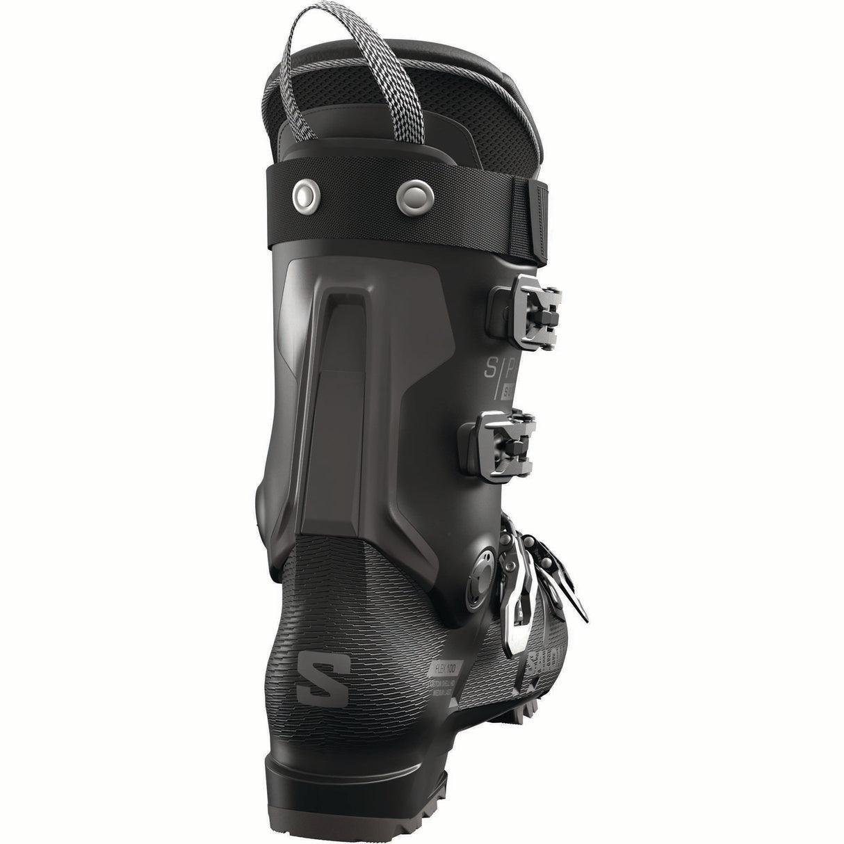 SPROSUPRA100-Salomon ski boot on a white background