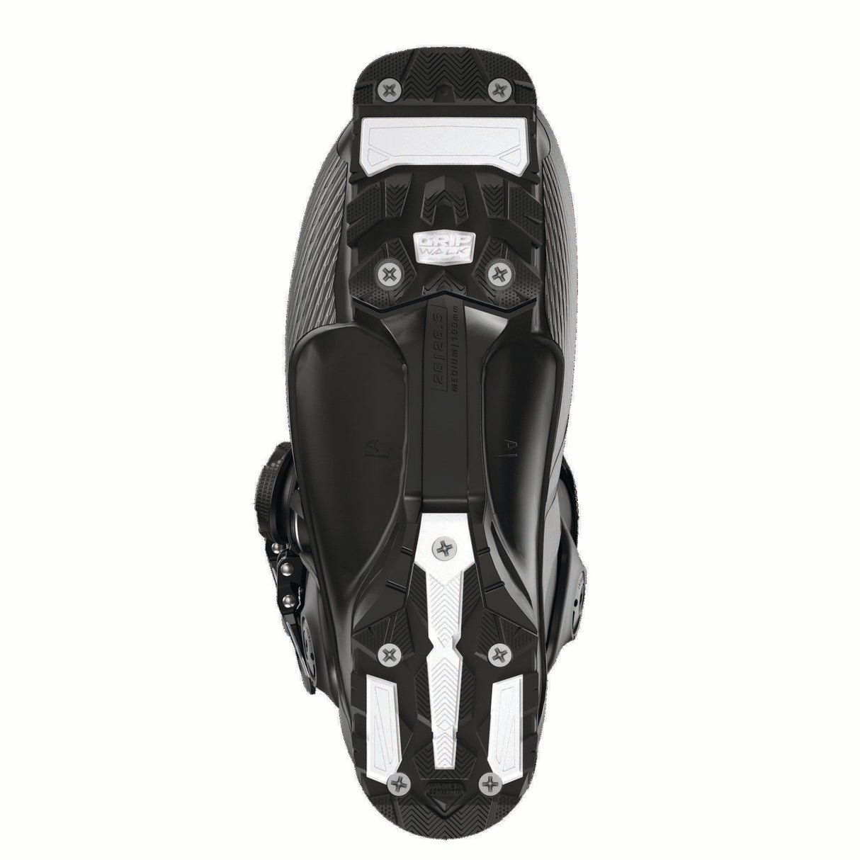 SPROSUPRASBOA100-Black Salomon ski boot on a white background