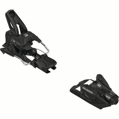 STRIVE14MN-Black ski bindings on a white background