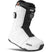STWDb-White snowboard boot with black accents on a white background