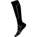 Ski Full Cushion OTC Sock-Black knee-high sock with gray pattern on a white background