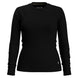 Classic Thermal Merino Base Layer Crew-Black long-sleeve shirt on a white background
