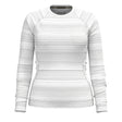 Classic Thermal Merino Base Layer Crew-White textured long-sleeve shirt on a white background