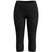 Intraknit Thermal Merino Base Layer 3/4 Bottom-Black capri leggings on a white background