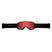 SagenAFGoggle-Red ski goggles with black frame on a white background
