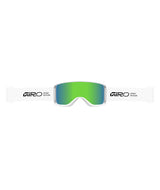 SagenAFGoggle-Giro ski goggles with green lens on a white background
