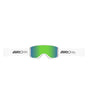 SagenAFGoggle-Giro ski goggles with green lens on a white background