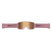 SagenGoggle-Giro ski goggles with pink frame and gold lenses on a white background