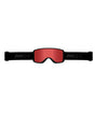 SagenGoggle-Red goggles with black frame on a white background