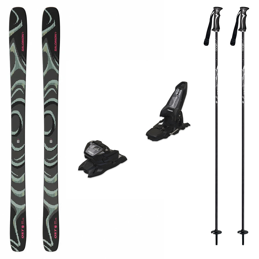Salomon QST 100 Skis 2027 with Marker Griffon 13 Bindings Ski Package