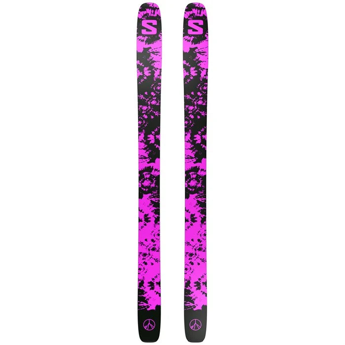 salomon bbr 8.0 skis bordeaux black w z10 b90 bindings QST X | 2026 Vintage USA Eagle Half while the asymmetrical highback Color:Midnight Navy Multi chic design