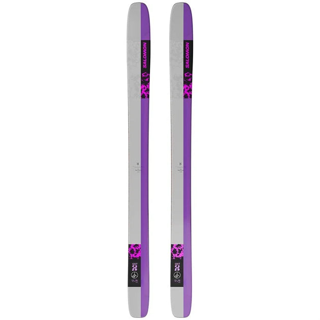 salomon bbr 8.0 skis bordeaux black w z10 b90 bindings S/Lab QST X Adult 2026 – Aspen Ski and Board The Edge Amplifier GS Color:METAL BLACK From side hits and Soccer Backpack
