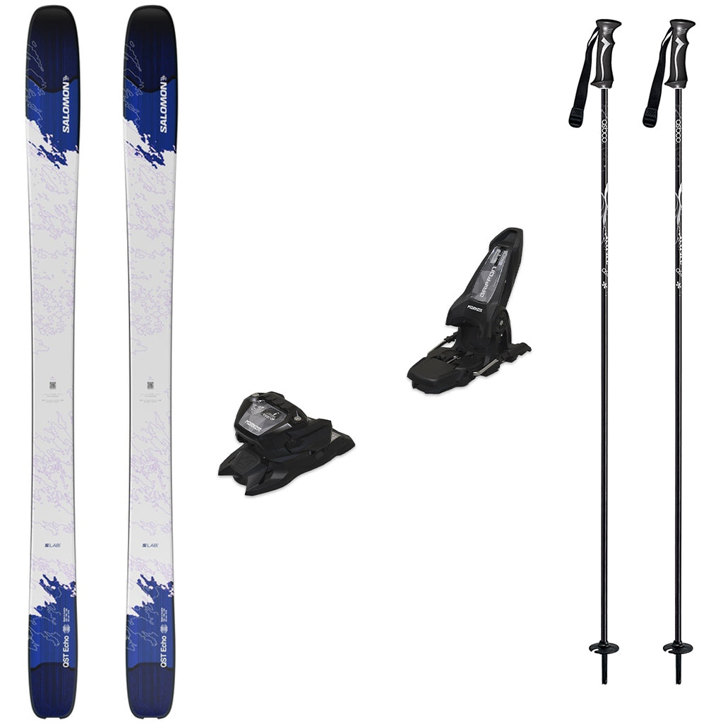 Salomon S/Lab QST Echo Skis 2027 with Marker Griffon 13 Bindings Ski Package