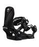 Sapling- Black and white snowboard binding on a white background
