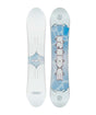 Saturday- White, light blue, and pink snowboard on a white background