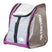 ScoutBootPack45L- White, Pink, and Black boot bag on a white background