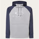 Sierra DWR Fleece Hoodie 2.0-Hoodie with gray body and navy sleeves on a white background