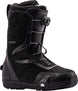 SentinelStep-OnBOA-Black snowboard boot with visible brand logo on a white background