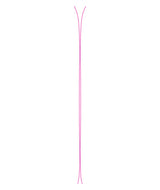 Serpo- Pink sidewalls shown of the skis on a white background