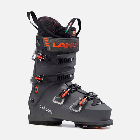 ShadowHV120- Grey, black and red ski boot on a white background