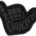 ShakaStomp- Black stomp pad on a white background