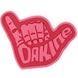 ShakaStomp- Pink stomp pad on a white background
