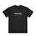 ShortSleeveT-Shirt- Black t-shirt on a white background