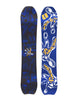 Sicko- Black and dark blue multi colored snowboard on a white background 