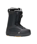 SidecarBoot- Black snowboard boot on a white background