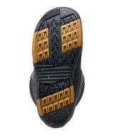 SidecarBoot- Black snowboard boot on a white background