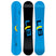 SkateBanana- Two views of a snowboard with different designs on a white background