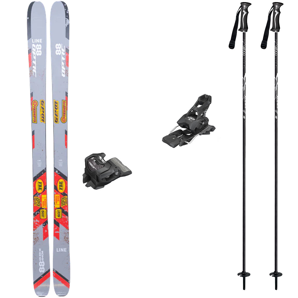 Line Optic 88 Skis 2026 with Tyrolia Attack 14 Bindings Ski Package