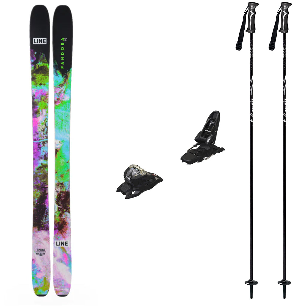 Line Pandora 92 Skis 2025 with Marker Squire 11 Bindings Ski