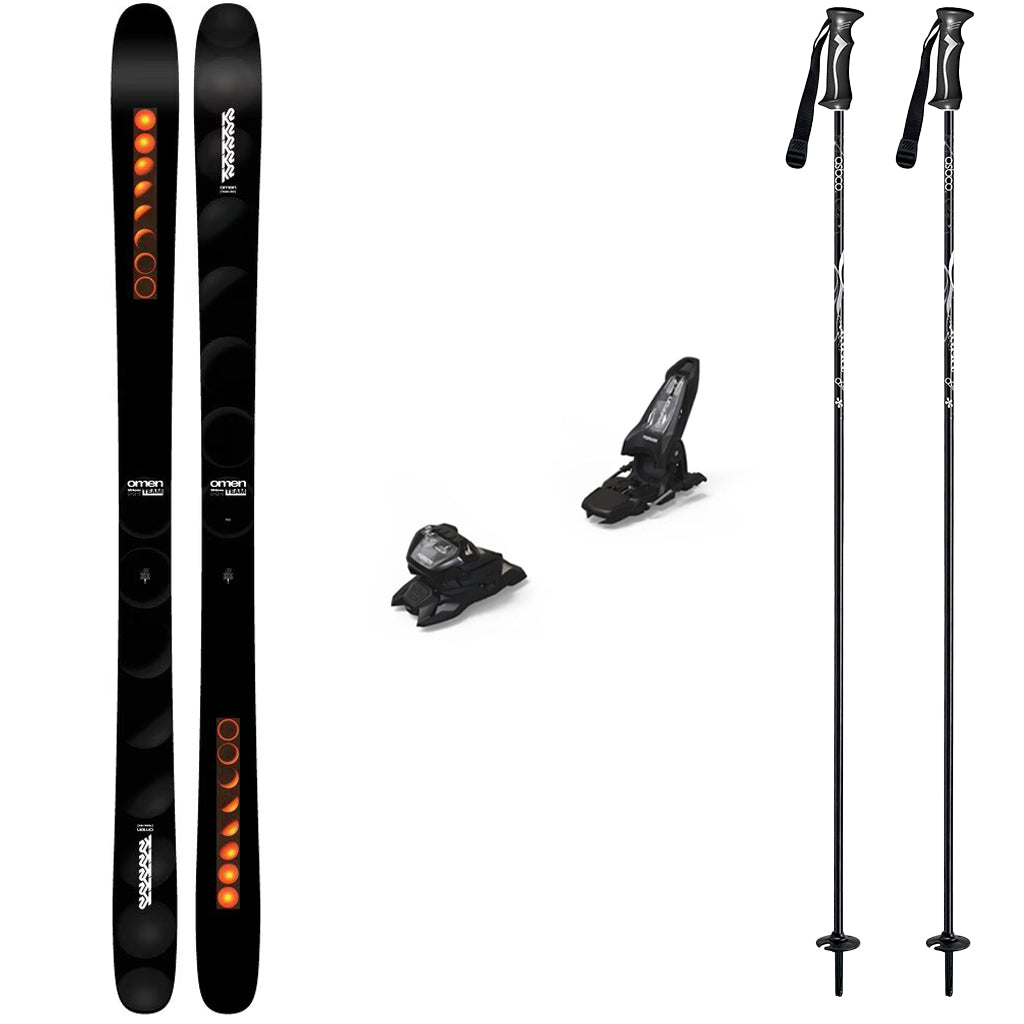 K2 Omen Team Skis 2026 with Marker Griffon 13 Bindings Ski Package