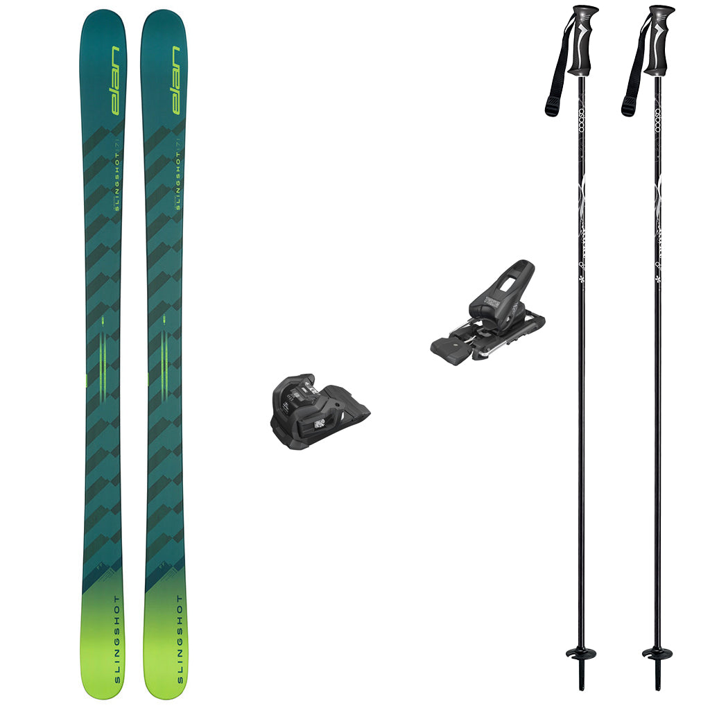 Elan Slingshot Skis with Tyrolia Attack LYT 9 Bindings Ski Package
