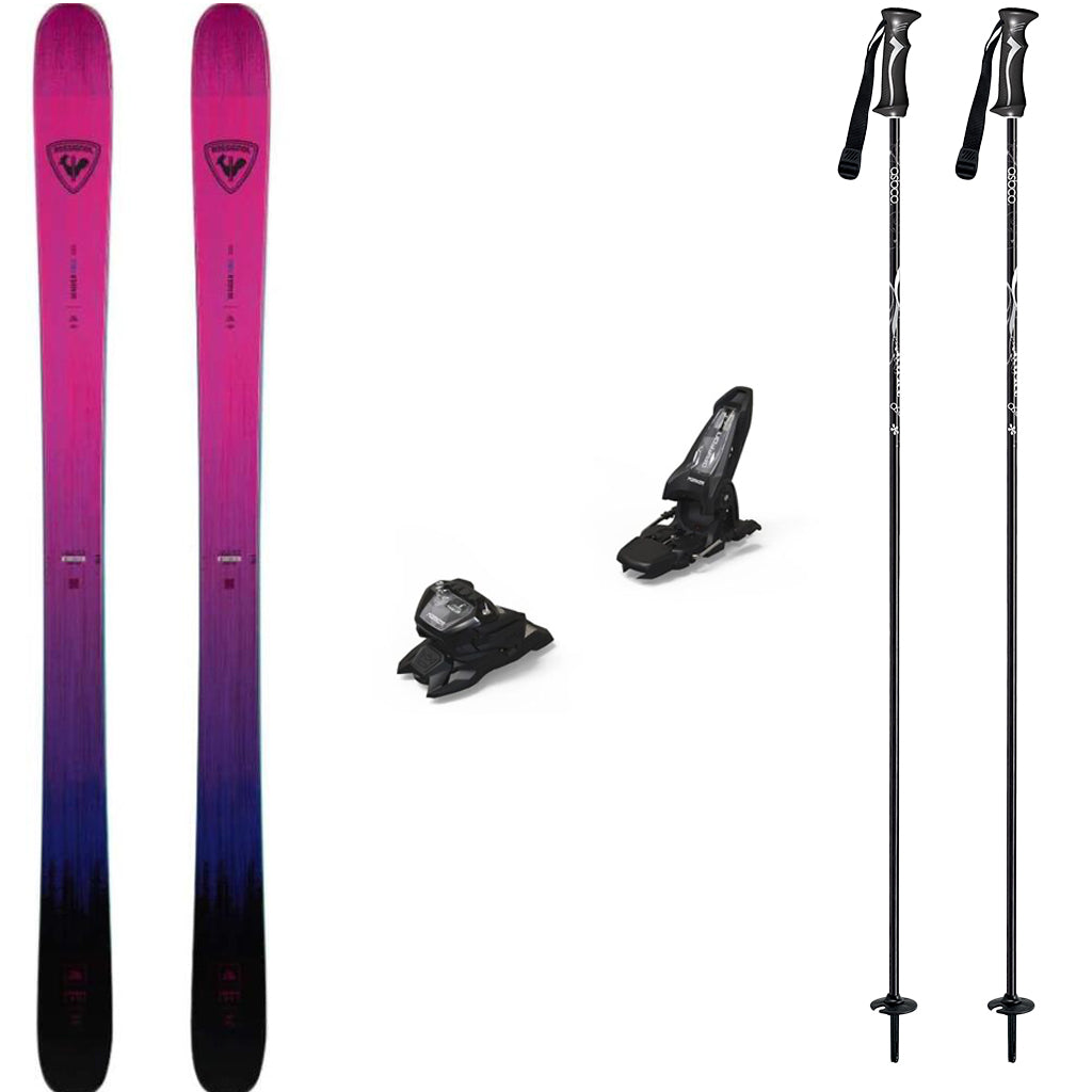 Rossignol Sender Free 100 Skis 2026 with Marker Griffon 13 Bindings Ski Package