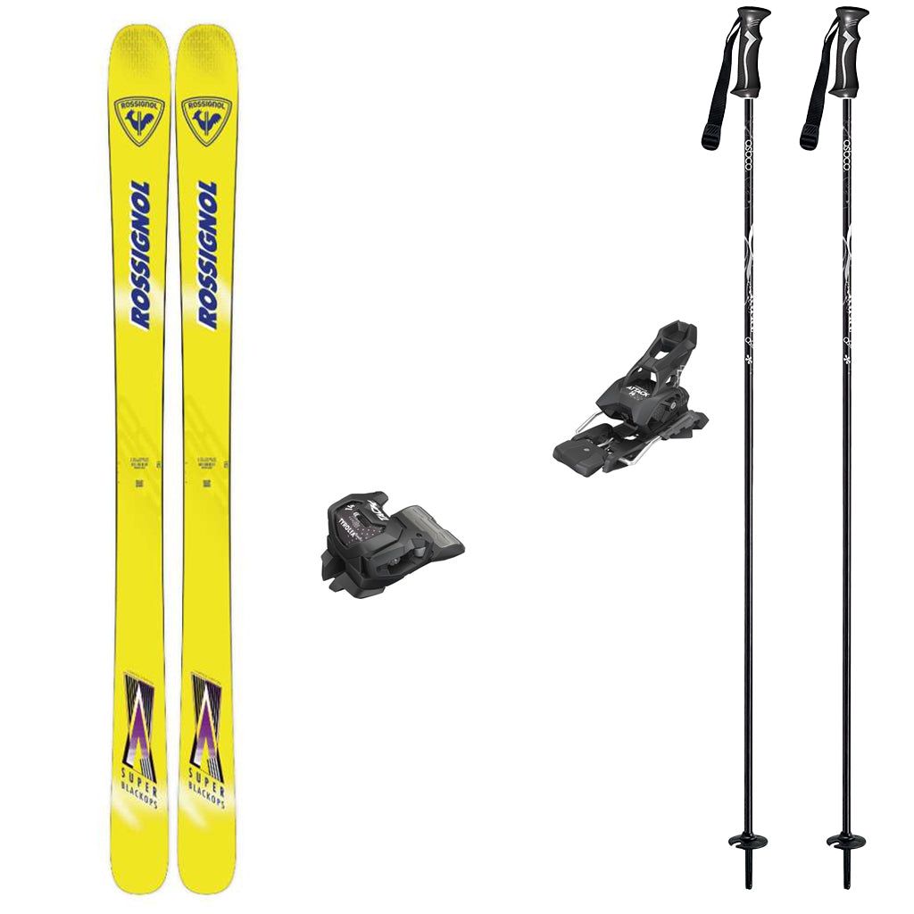 Rossignol Super Blackops Skis 2026 with Tyrolia Attack 14 Bindings Mens Ski Package