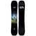 SkunkApeTwin- Black snowboard with mountain graphic and brand logo on a white background