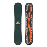 Sleepwalker- Multicolored snowboard shown on a white background
