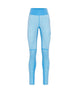 SmekkerHighWaistBaseLayerPant-Blue leggings with a checkered pattern on a white background