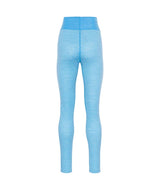 SmekkerHighWaistBaseLayerPant-Blue leggings with a checkered pattern on a white background