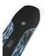 Smokescreen- Black and blue snowboard on a white background