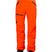 SognCargoPant-Orange snow pants with black accents on a white background