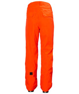 SognCargoPant-Orange snow pants with black accents on a white background