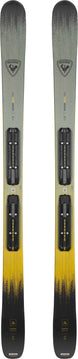 SoulPro_Xpress- Green, yellow, and black ski on a white background