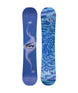 SpaceMetalFantasy- Blue snowboard with artistic design and 'Capita' branding on a white background