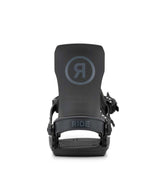 SpecterJr.- Black snowboard bindings on a white background
