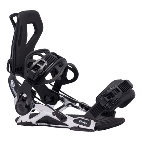 Speed-In-Light-Black snowboard binding on a white background